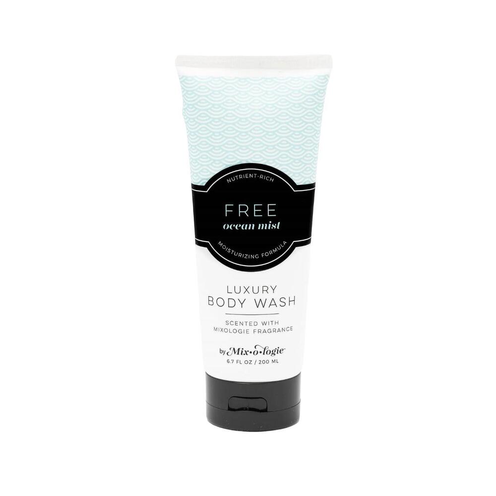 NEW MIXOLOGIE luxury body wash/shower gel - free (ocean mist) scent in aqua mult